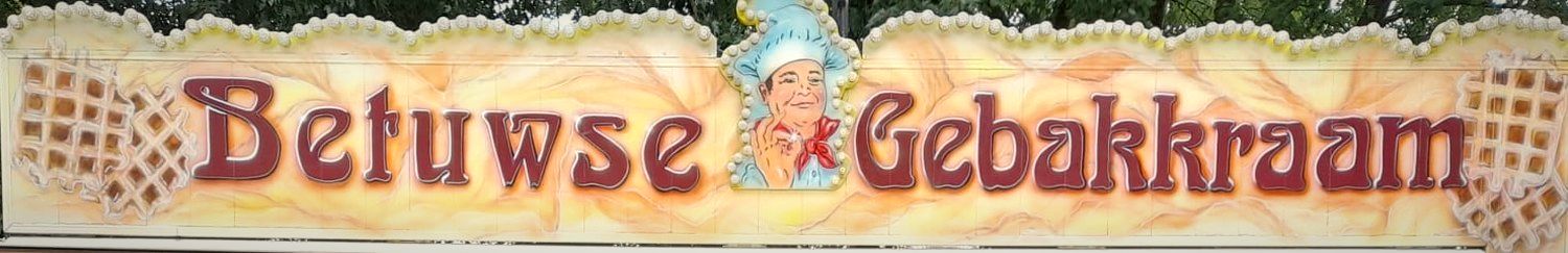 Gevelbord Betuwse Gebakkraam, oliebollen in Culemborg